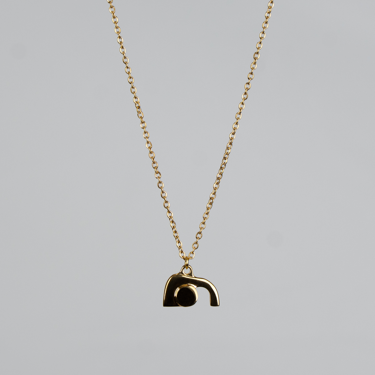 Womens Empty Tomb Pendant Gold Front