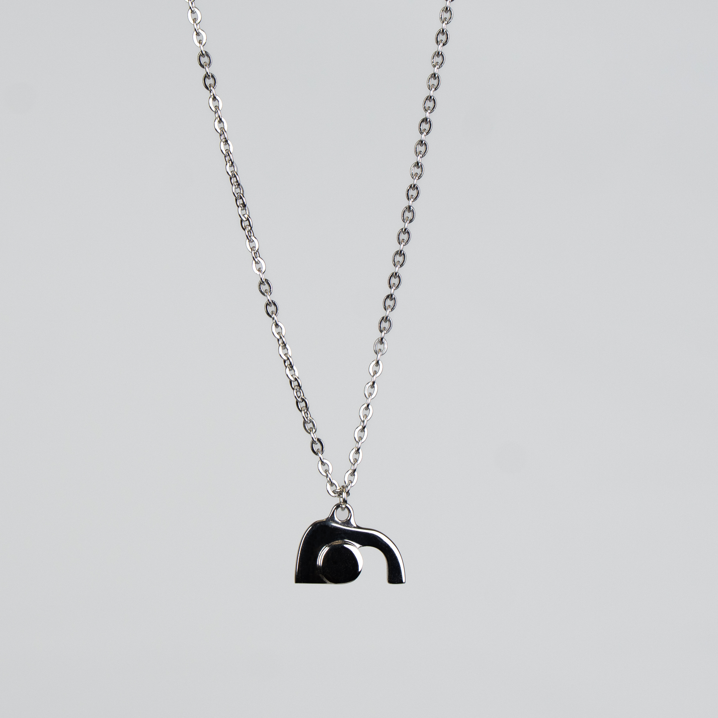 Womens Empty Tomb Pendant Silver Front